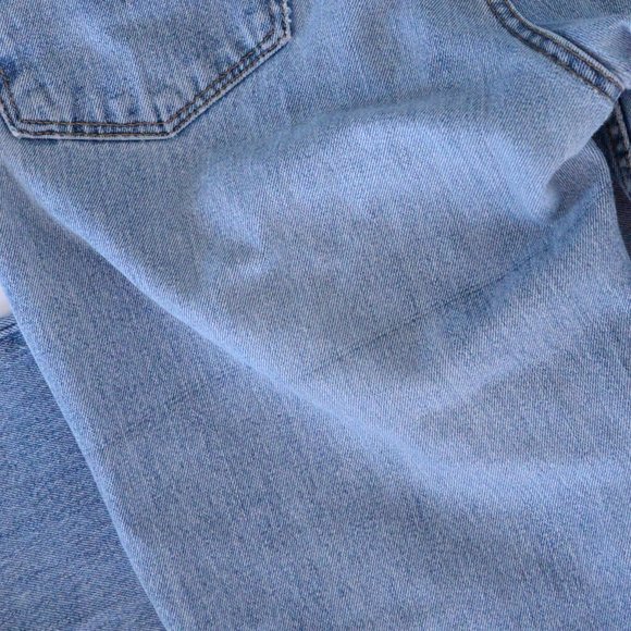 Levis 516 Straight Leg Distressed Denim Jeans ~36/32 - Picture 4 of 12